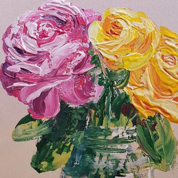 Charlotte Giblin | Acrylic Painting Flowers